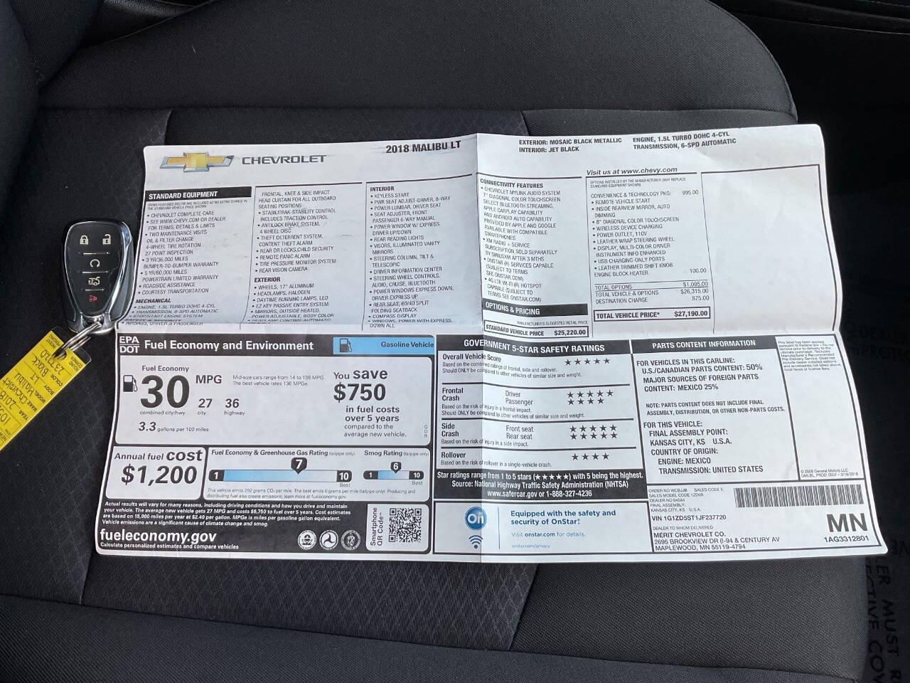 Used 2018 Chevrolet Malibu LT FWD image 46