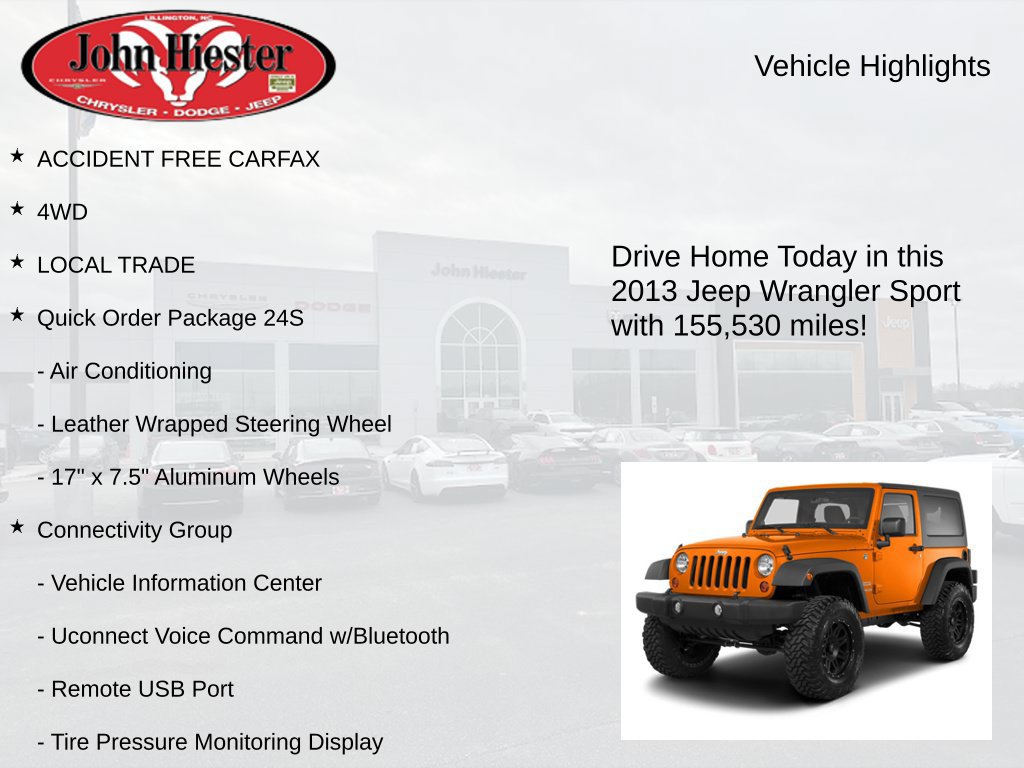 Used 2013 Jeep Wrangler Sport AWD/4WD image 3