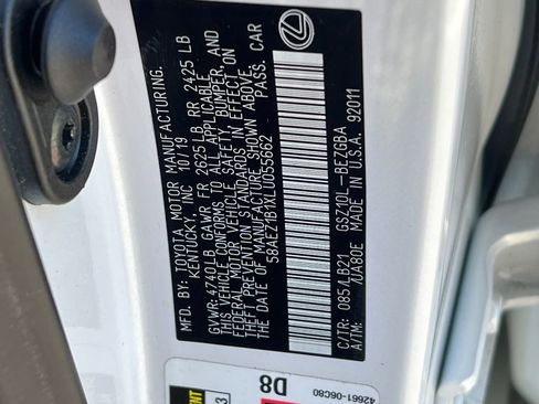 Certified 2020 Lexus ES 350 Luxury image 27