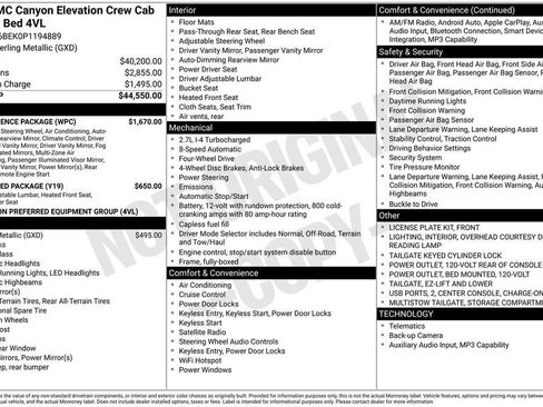 Used 2023 GMC Canyon Elevation w/ Convenience Package AWD/4WD image 33