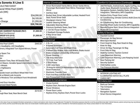 Used 2022 Kia Sorento S w/ Option Group 015 image 40