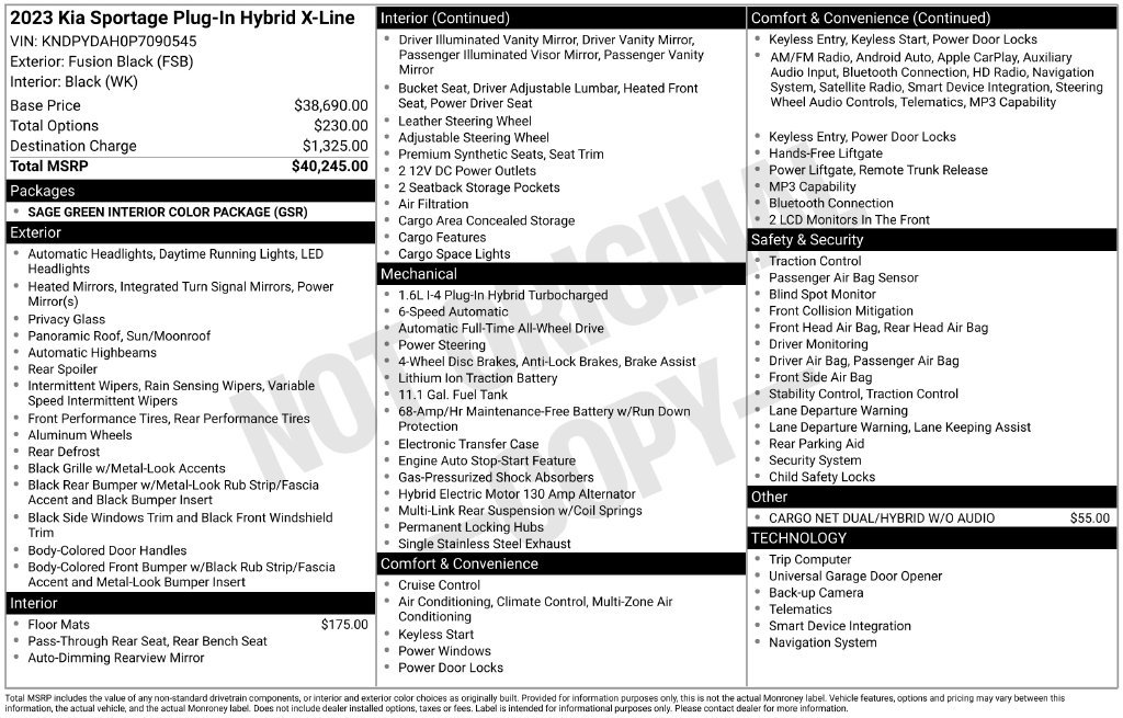Certified 2023 Kia Sportage X-Line AWD/4WD image 31