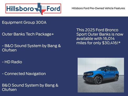 Used 2025 Ford Bronco Sport Outer Banks w/ Outer Banks Tech Package+ AWD/4WD image 3