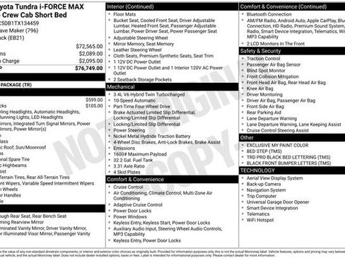 New 2026 Toyota Tundra TRD Pro AWD/4WD image 29