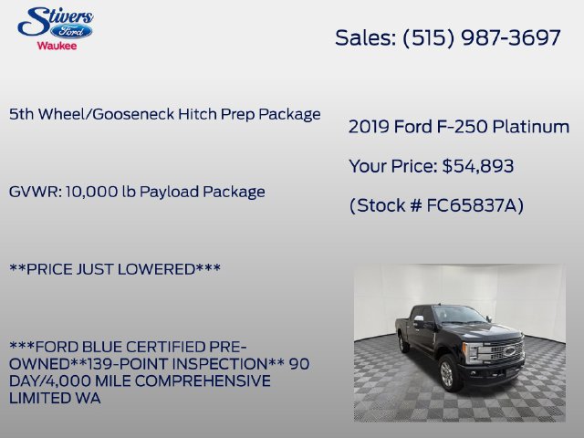 Used 2019 Ford F250 Platinum AWD/4WD image 8