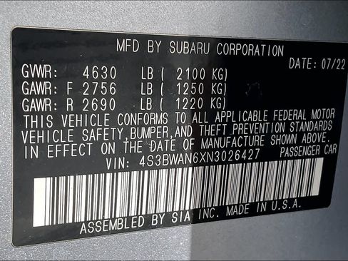 Used 2022 Subaru Legacy Limited AWD/4WD image 34