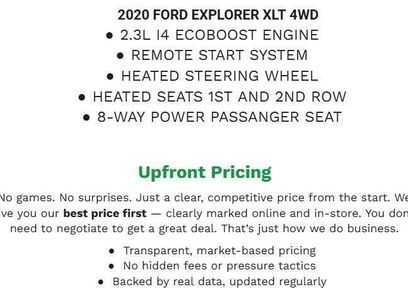 Certified 2020 Ford Explorer XLT w/ Equipment Group 202A