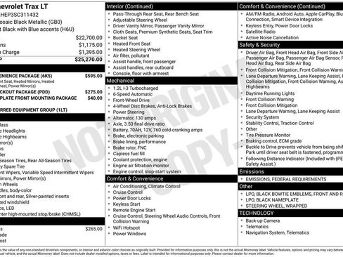 Used 2025 Chevrolet Trax LT w/ LT Convenience Package image 11