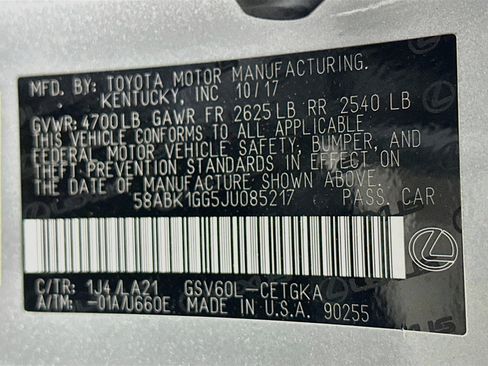 Used 2018 Lexus ES 350 w/ Premier Package FWD image 12