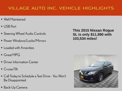 Used 2015 Nissan Rogue SL w/ SL Premium Package image 7