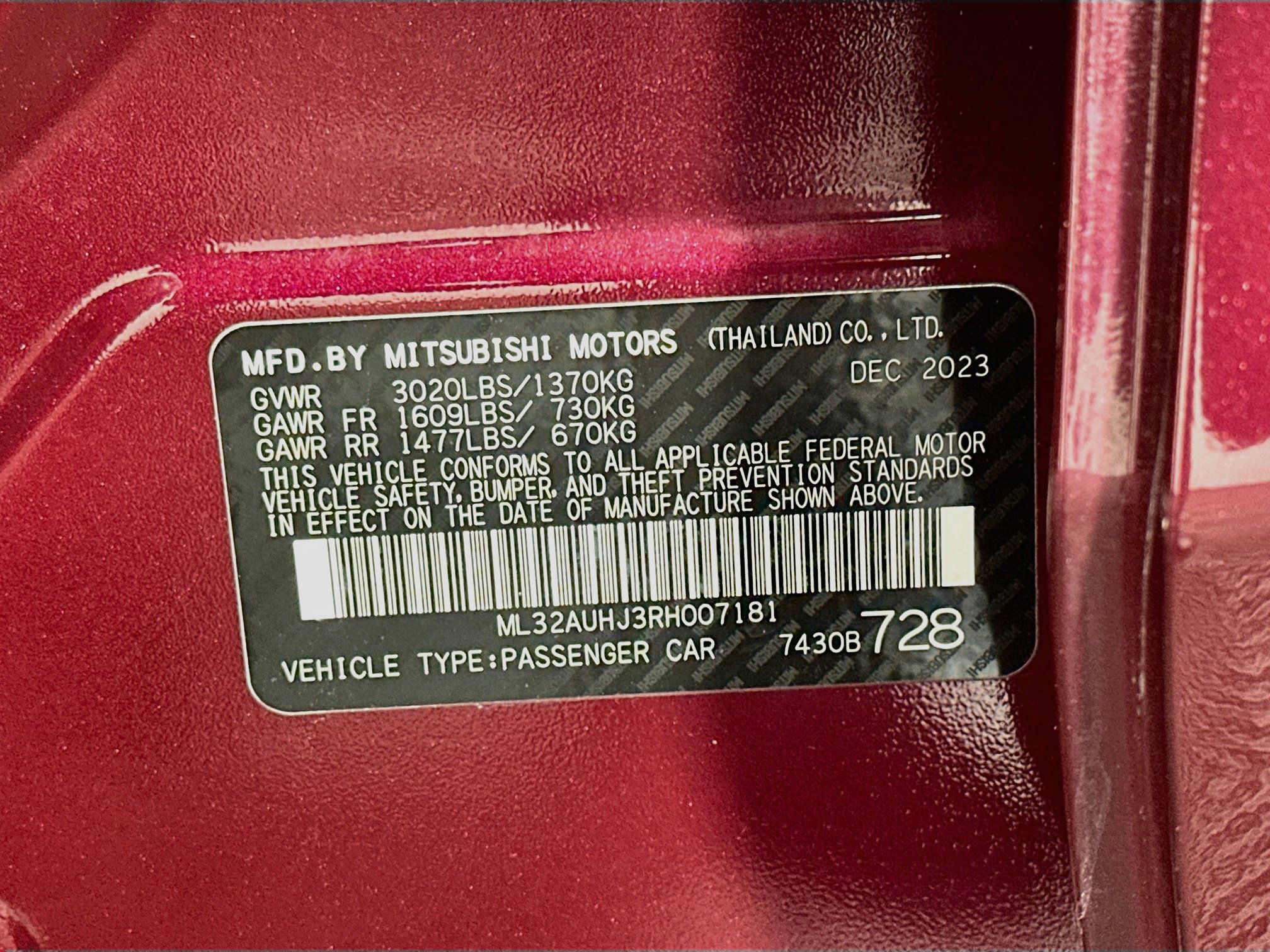 Used 2024 Mitsubishi Mirage ES FWD image 12