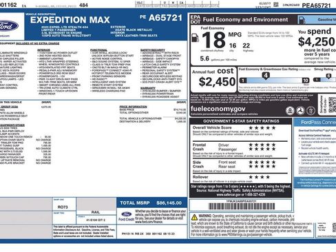 Used 2023 Ford Expedition Max Limited AWD/4WD image 5
