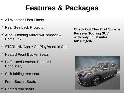 Used 2024 Subaru Forester Touring w/ POP Package 3 AWD/4WD image 17