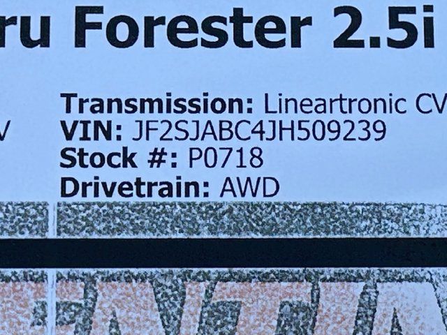 Used 2018 Subaru Forester 2.5i w/ Alloy Wheel Package AWD/4WD image 30