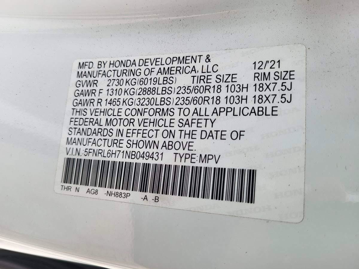 Used 2022 Honda Odyssey EX-L image 32