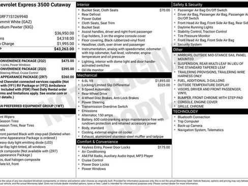 New 2025 Chevrolet Express 3500 w/ Power Convenience Package image 2