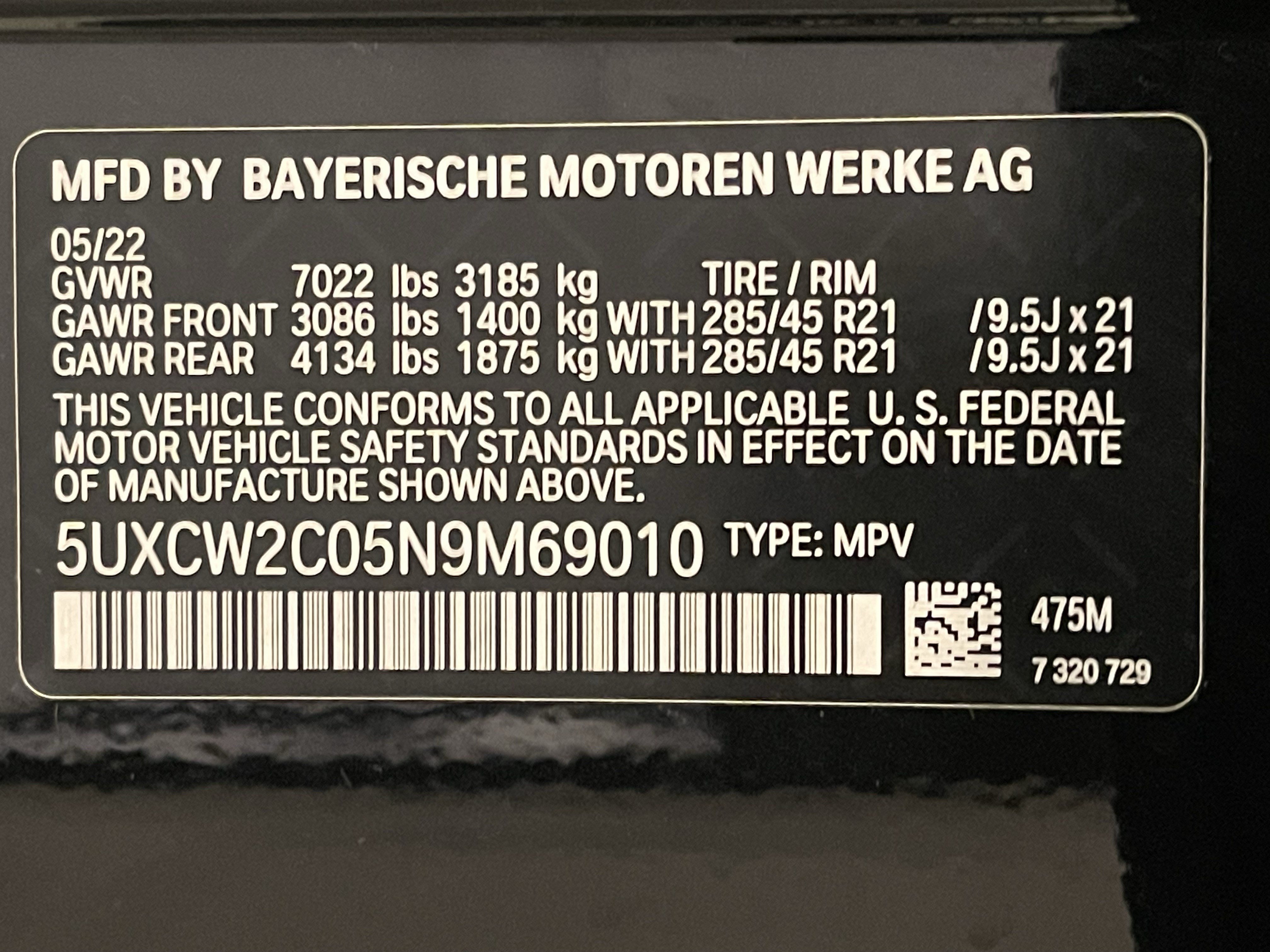 Used 2022 BMW X7 xDrive40i w/ M Sport Package AWD/4WD image 25