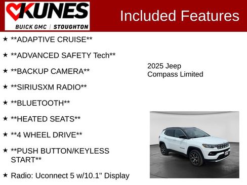 Used 2025 Jeep Compass Limited AWD/4WD image 2