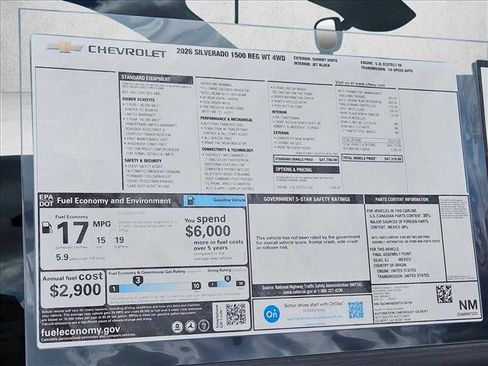 New 2026 Chevrolet Silverado 1500 W/T w/ Trailering Package image 16