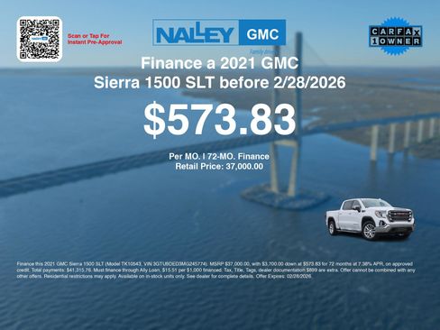 Used 2021 GMC Sierra 1500 SLT w/ SLT Convenience Package image 3