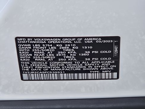 Certified 2023 Volkswagen Atlas SE FWD image 28