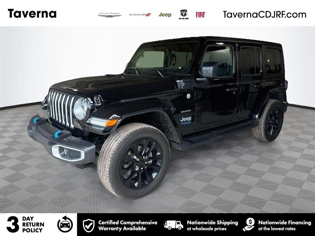 Certified 2022 Jeep Wrangler Unlimited Sahara w/ Cold Weather Group AWD/4WD image 1