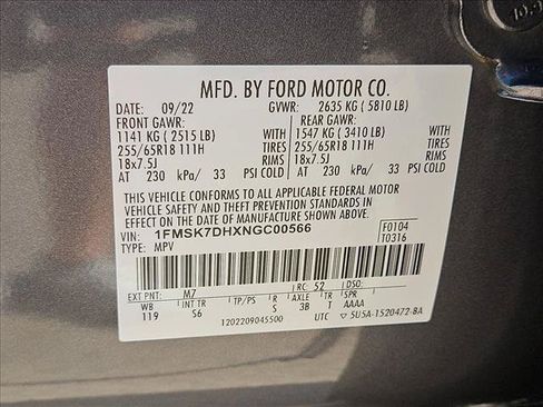 Used 2022 Ford Explorer XLT w/ Equipment Group 202A RWD image 25