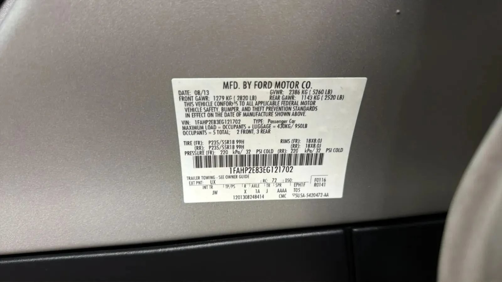 Used 2014 Ford Taurus SEL w/ Equipment Group 201A FWD image 23
