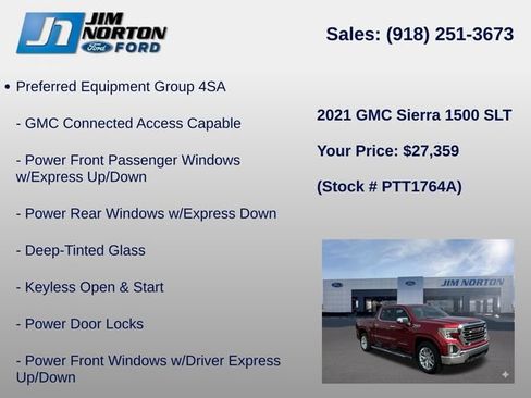 Used 2021 GMC Sierra 1500 SLT AWD/4WD image 8