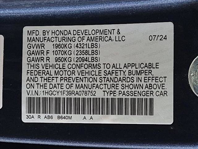 Used 2024 Honda Accord EX image 25