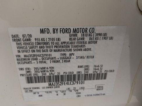 Used 2020 Ford EcoSport S FWD image 33