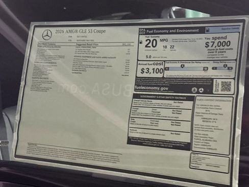 New 2026 Mercedes-Benz GLE 53 AMG 4MATIC Coupe image 30