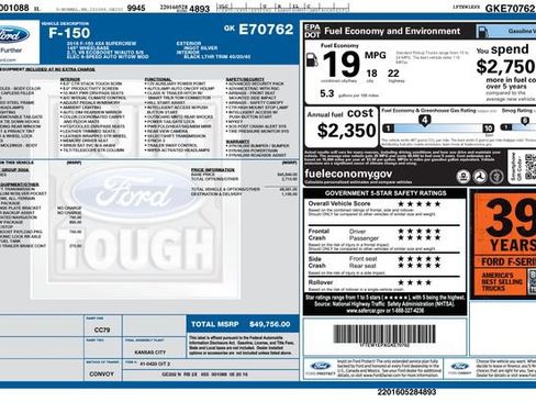 Used 2016 Ford F150 Lariat w/ Trailer Tow Package image 36