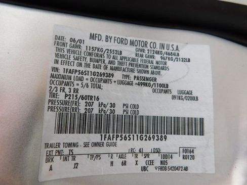 Used 2001 Ford Taurus SEL image 18