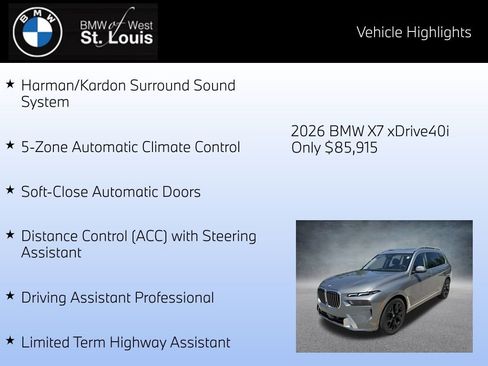 Used 2026 BMW X7 xDrive40i image 16