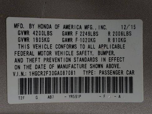 Used 2016 Honda Accord LX image 33