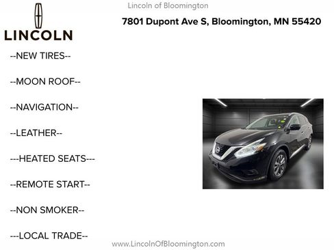 Used 2015 Nissan Murano SL w/ SL Technology Package image 5