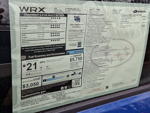 New 2025 Subaru WRX Premium image 20