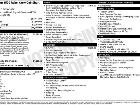 New 2026 RAM 1500 Rebel w/ Rebel Level 2 Equipment Group AWD/4WD image 6