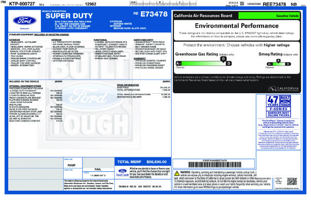 Used 2024 Ford F350 XL w/ Snow Plow Prep Package AWD/4WD image 44