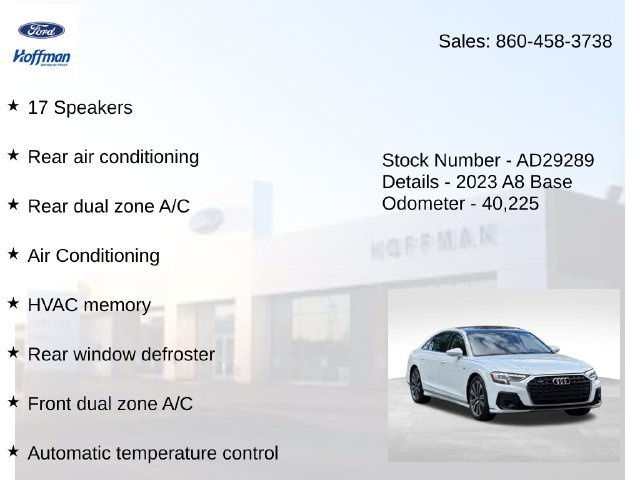 Used 2023 Audi A8 L 3.0T w/ Comfort Plus Package AWD/4WD image 20