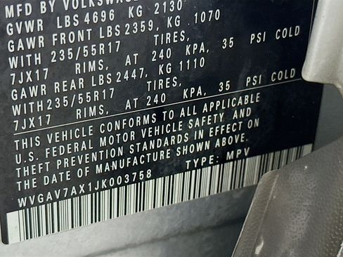 Used 2018 Volkswagen Tiguan Limited FWD image 12