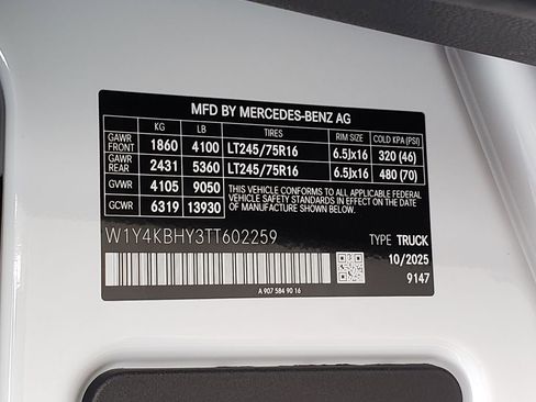New 2026 Mercedes-Benz Sprinter 2500 image 27