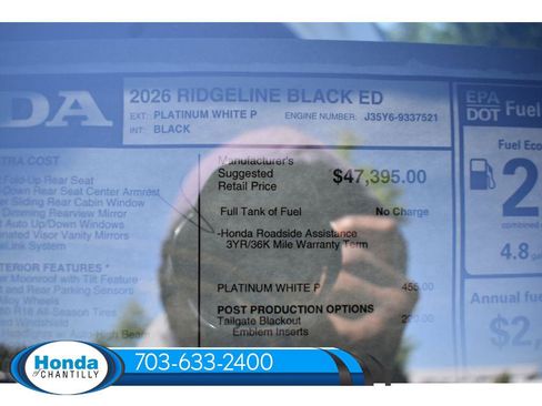 New 2026 Honda Ridgeline Black Edition image 38
