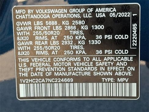 Used 2022 Volkswagen Atlas Cross Sport SE image 27