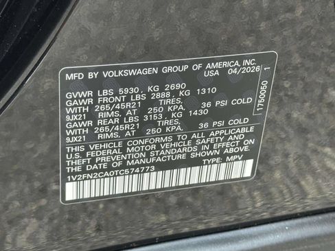 New 2026 Volkswagen Atlas SEL Premium R-Line AWD/4WD image 16
