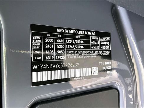 New 2025 Mercedes-Benz Sprinter 2500 image 13