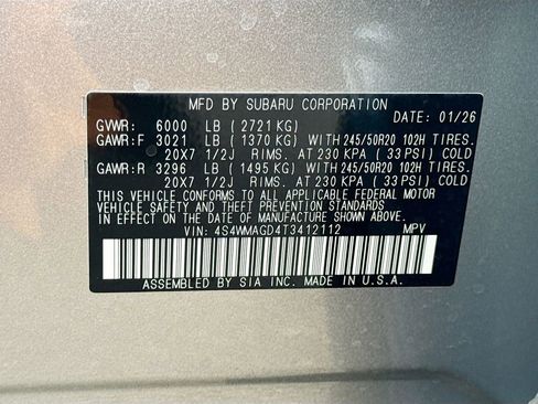 New 2026 Subaru Ascent Limited image 43