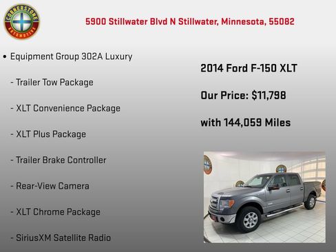 Used 2014 Ford F150 XLT w/ Equipment Group 302A Luxury image 5