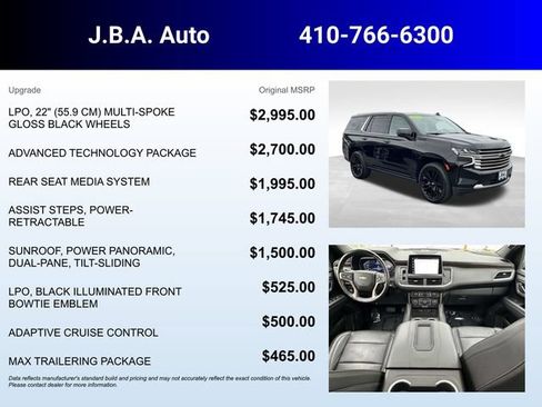 Certified 2023 Chevrolet Tahoe High Country w/ Advanced Technology Package AWD/4WD image 5